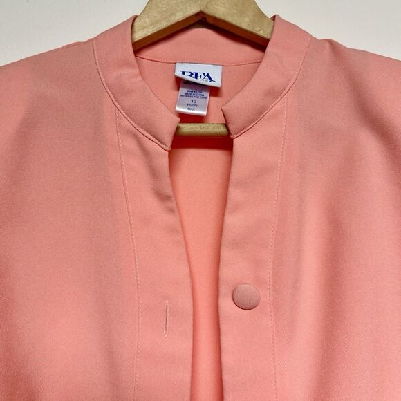 Vtg‎ Bedford Fair Classics Peach Women’s Dress Suit With Jacket Size 10 - Picture 12 of 14
